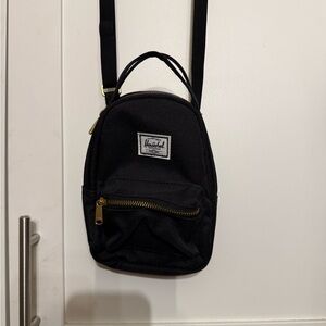 Herschel Black Mini Backpack